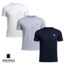 Kit 3 Camisetas Diadora Small Logo Masculina