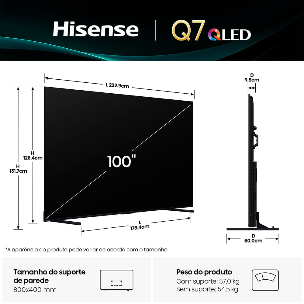 Encontraproduto.com.br - Smart TV Hisense 4K 100