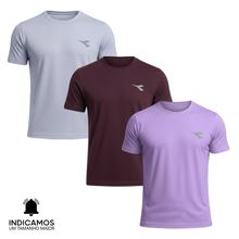 Kit 3 Camisetas Diadora Small Logo Masculina