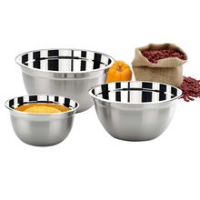 Conjunto de Tigelas Brinox Suprema em Aço Inox 2107/100 - 3 Peças