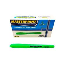 Caixa Caneta Marca Texto Masterprint - 12 Unidades Verde