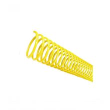 Espirais Para Encadernação Amarelo 17Mm 100 Folhas 100 Und