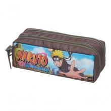 Estojo Duplo Escolar Infantil Naruto Shippuden Dattebayo