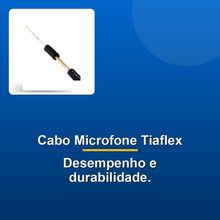 Tiaflex Cabo Microfone Mono Espiralado 100m 0,75mm