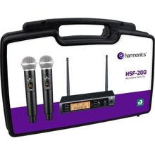 Microfone Sem Fio Harmonics Hsf-200 Duplo