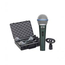 Kit Microfone Mxt Dinâmico Pro Bt-58a C- Maleta