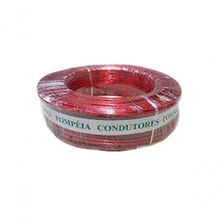 Fio Cabinho Auto Plastic Pompéia 1,5mm 300v Vermelho Com100m