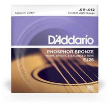 Encordoamento Violão Aço .011-.052 Phosphor Bronze D Addario