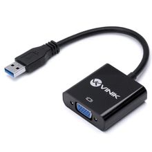 Adaptador Vga Fêmea Para Usb Macho