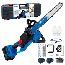 Motosserra Elétrica Portátil 12 Polegadas Brushless Com Led E Bateria 48v