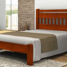 Cama Queen Size Mônaco Angelim Pedra/tauari Mel