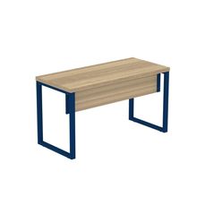 Mesa Escritório 1340x600x750mm M1340pe40tub Noce Naturalle-azul Delrei