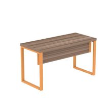 Mesa Escritório 1500x700x750mm M150-70pe40tub Walnut-laranja Picasso