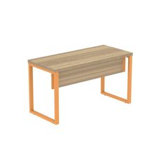 Mesa Escritório 1500x700x750mm M150-70pe40tub Noce Naturalle-laranja Picasso