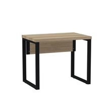 Mesa Escritório 900x600x750mm M900pe40tub Noce Naturalle-preto
