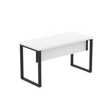 Mesa Escritório1200x600x750mm M1200pe40tub Branco-preto