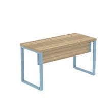 Mesa Escritório1200x600x750mm M1200pe40tub Noce Naturalle-azul Dali