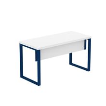 Mesa Escritório 1500x700x750mm M150-70pe40tub Branco-azul Delrei