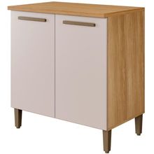 Balcão Ouro 2 Portas Cinamomo Off White Arte Móveis