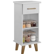 Balcão Arte Star 1 Gaveta Branco Arte Móveis