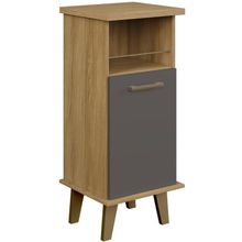 Balcão Arte Flex 1 Porta Cinamomo Grafite Arte Móveis