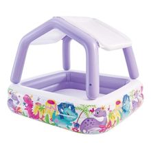 Piscina Inflável Infantil Lazer Cobertura Removível 295l Intex