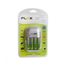 Carregador De Pilhas Aa-aaa-9v Flex