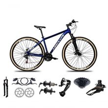 Bicicleta Aro 29 Absolute Nero 5 Freio Hidráulico K7 27v Alumínio Garfo Com Trava Mtb Azul Tam: 15