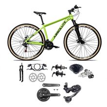 Bicicleta Aro 29 Absolute Nero 5 Câmbios Shimano Deore-altus 27v Freio Hidráulico Garfo C-trava Verde Tam: 17