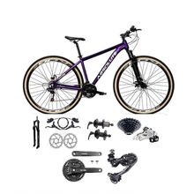 Bicicleta Aro 29 Absolute Nero 5 Câmbios Shimano Deore-altus 27v Freio Hidráulico Garfo C-trava Roxo Tam: 13.8