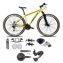 Bicicleta Aro 29 Absolute Nero 5 Câmbios Shimano Deore-altus 27v Freio Hidráulico Garfo C-trava amarelo Tam: 15