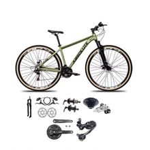 Bicicleta Aro 29 Absolute Nero 5 Câmbios Shimano Deore-altus 27v Freio Hidráulico Garfo C-trava oliva Tam: 15