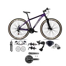 Bicicleta Aro 29 Absolute Nero 5 Câmbios Shimano Alívio-altus 27v Freio Hidráulico Garfo C-trava Roxo Tam: 15