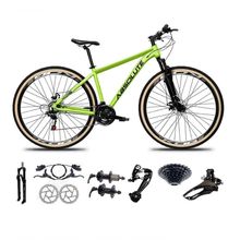 Bicicleta Aro 29 Absolute Nero 5 Freio Hidráulico K7 27v Alumínio Garfo Com Trava Mtb Verde Tam: 15