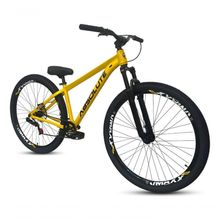 Bicicleta Aro 29 Absolute Nero 5 Freeride Single Freio Hidraulico Shimano Mt200 Garfo C-trava Rodas Vmaxx amarelo