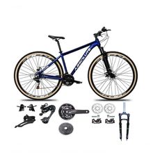 Bicicleta Aro 29 Absolute Nero 5 Kit 2x9 Gta Sunrun K7 Freio A Disco Garfo Com Trava Mtb Azul Tam: 17