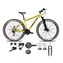 Bicicleta Aro 29 Absolute Nero 5 Kit 2x9 Gta Sunrun K7 Freio A Disco Garfo Com Trava Mtb amarelo Tam: 15