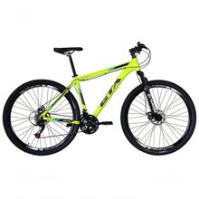 Bicicleta Aro 29 Gta Start Alumínio 27v K7 Freio A Disco Garfo Suspensão Mountain Bike amarelo Tam: 15