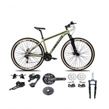 Bicicleta Aro 29 Absolute Nero 5 Kit 2x9 Gta Sunrun K7 Freio A Disco Garfo Com Trava Mtb oliva Tam: 17