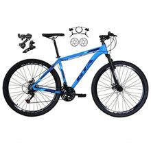 Bicicleta Aro 29 Gta Start Feminina Câmbios Shimano Freio Hidráulico 21v Mtb Alumínio Azul Tam: 21
