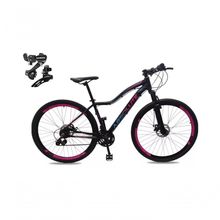Bicicleta Feminina Aro 29 Absolute Hera 24v Cambios Shimano Freio A Disco Mtb Alumínio preto Tam: 15