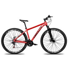 Bicicleta Aro 29 Absolute Nero 5 Alumínio 21v Freio A Disco Garfo Suspensão Mountain Bike vermelho Tam: 17