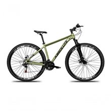 Bicicleta Aro 29 Absolute Nero 5 Alumínio 21v Freio A Disco Garfo Suspensão Mountain Bike oliva Tam: 15