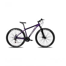 Bicicleta Aro 29 Absolute Nero 5 Alumínio 21v Freio A Disco Garfo Suspensão Mountain Bike Roxo Tam: 13.8