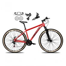 Bicicleta Aro 29 Absolute Nero 5 Alumínio 24v Câmbios Shimano Freio A Disco Hidráulico vermelho Tam: 19