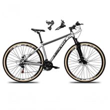Bicicleta Aro 29 Absolute Nero 5 Alumínio 24v Câmbios Shimano Freio A Disco Mountain Bike cinza Tam: 19