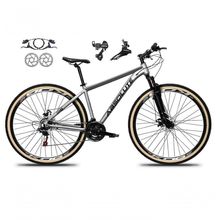 Bicicleta Aro 29 Absolute Nero 5 Alumínio 24v Câmbios Shimano Freio A Disco Hidráulico cinza Tam: 13.8