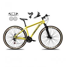 Bicicleta Aro 29 Absolute Nero 5 Alumínio 24v Câmbios Shimano Freio A Disco Hidráulico amarelo Tam: 15
