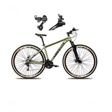 Bicicleta Aro 29 Absolute Nero 5 Alumínio 24v Câmbios Shimano Freio A Disco Mountain Bike oliva Tam: 15