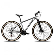 Bicicleta Aro 29 Absolute Nero 5 Alumínio Mountain Bike 24v Freio A Disco Garfo Suspensão cinza Tam: 21